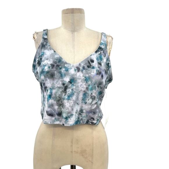 Lululemon Align Tank Kaleidofloral Multi Gray Blue Size 14 - Picture 1 of 10